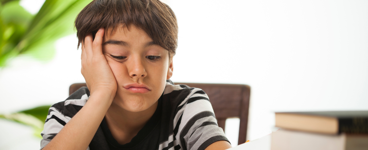 Bored kid at a museum learning how to stay engaged with curiosity and connection.